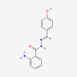 2-amino-N'-[(E)-(4-methoxyphenyl)methylidene]benzohydrazide