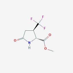 Methyl (2R,3R)-5-oxo-3-(trifluoromethyl)pyrrolidine-2-carboxylate
