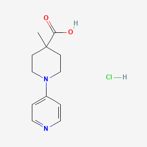 molecular formula C12H17ClN2O2 B1653706 4-Methyl-1-(pyridin-4-yl)piperidine-4-carboxylic acid hydrochloride CAS No. 1909312-20-4