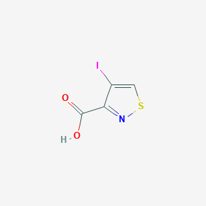 molecular formula C4H2INO2S B1653712 4-Iodo-1,2-thiazole-3-carboxylic acid CAS No. 1909318-82-6