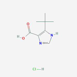molecular formula C8H13ClN2O2 B1653720 4-tert-butyl-1H-imidazole-5-carboxylic acid hydrochloride CAS No. 1909336-81-7