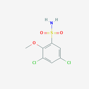 molecular formula C7H7Cl2NO3S B1653728 3,5-Dichloro-2-methoxybenzenesulfonamide CAS No. 19116-95-1