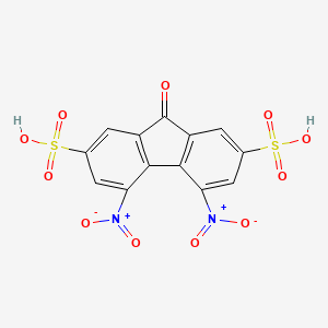 4,5-Dinitro-9-oxofluorene-2,7-disulfonic acid
