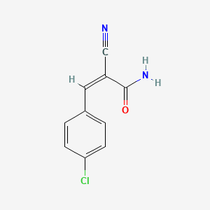 (Z)-3-(4-chlorophenyl)-2-cyanoprop-2-enamide