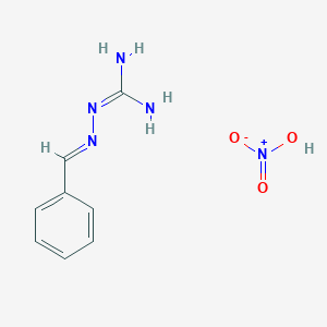 2-[(E)-Benzylideneamino]guanidine;nitric acid