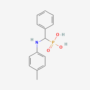 molecular formula C14H16NO3P B1653746 [(4-Methylanilino)(phenyl)methyl]phosphonic acid CAS No. 193484-45-6