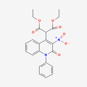 Diethyl 2-(3-nitro-2-oxo-1-phenylquinolin-4-yl)propanedioate