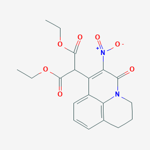 Diethyl 2-(3-nitro-2-oxo-1-azatricyclo[7.3.1.05,13]trideca-3,5,7,9(13)-tetraen-4-yl)propanedioate