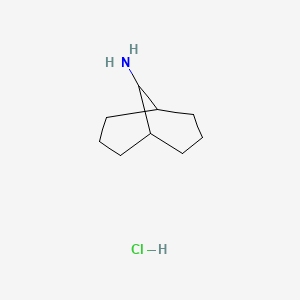 molecular formula C9H18ClN B1653754 Bicyclo[3.3.1]nonan-9-amine;hydrochloride CAS No. 19388-67-1