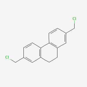 molecular formula C16H14Cl2 B1653756 2,7-Bis(chloromethyl)-9,10-dihydrophenanthrene CAS No. 19399-61-2