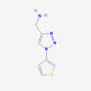 (1-Thiophen-3-yltriazol-4-yl)methanamine