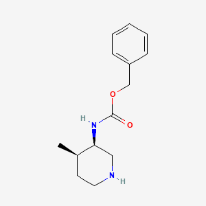 Benzyl N-[(3R,4R)-4-methylpiperidin-3-yl]carbamate