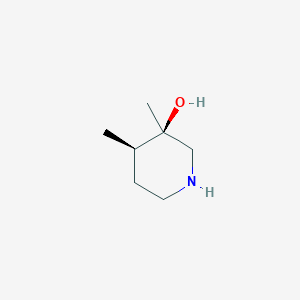 molecular formula C7H15NO B1653770 (3R,4R)-3,4-Dimethylpiperidin-3-ol CAS No. 1951439-18-1