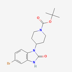 tert-Butyl 4-(6-bromo-1,2-dihydro-2-oxobenzo[d]imidazol-3-yl)piperidine-1-carboxylate