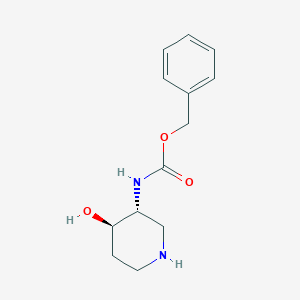 Benzyl N-[(3R,4R)-4-hydroxypiperidin-3-yl]carbamate
