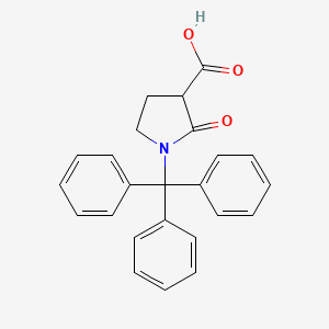 2-Oxo-1-(triphenylmethyl)pyrrolidine-3-carboxylic acid