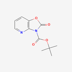molecular formula C11H12N2O4 B1653781 tert-Butyl 2-oxo-[1,3]oxazolo[4,5-b]pyridine-3-carboxylate CAS No. 1951445-08-1