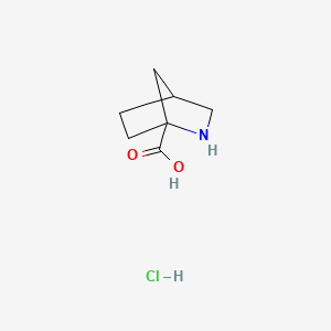 molecular formula C7H12ClNO2 B1653787 2-Azabicyclo[2.2.1]heptane-1-carboxylic acid hydrochloride CAS No. 1955494-71-9