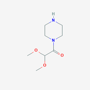 2,2-Dimethoxy-1-(piperazin-1-yl)ethan-1-one