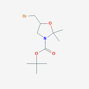 tert-Butyl 5-(bromomethyl)-2,2-dimethyloxazolidine-3-carboxylate