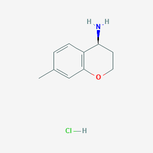 molecular formula C10H14ClNO B1653809 (S)-7-Methylchroman-4-amine hydrochloride CAS No. 1956436-49-9
