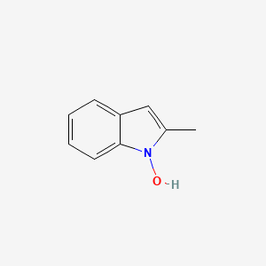 molecular formula C9H9NO B1653819 1H-Indole, 1-hydroxy-2-methyl- CAS No. 1969-70-6