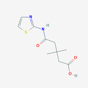 3,3-Dimethyl-5-oxo-5-(1,3-thiazol-2-ylamino)pentanoic acid