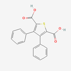 molecular formula C18H12O4S B1653831 3,4-Diphenylthiophene-2,5-dicarboxylic acid CAS No. 19799-42-9