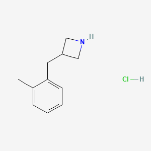 molecular formula C11H16ClN B1653839 3-[(2-Methylphenyl)methyl]azetidine hydrochloride CAS No. 1989659-85-9