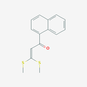 molecular formula C15H14OS2 B1653849 2-Propen-1-one, 3,3-bis(methylthio)-1-(1-naphthalenyl)- CAS No. 199865-59-3