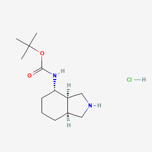 tert-butyl rac-(3aR,4S,7aS)-octahydro-1H-isoindol-4-ylcarbamate hydrochloride