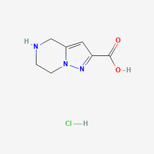 4,5,6,7-Tetrahydropyrazolo[1,5-a]pyrazine-2-carboxylic acid hydrochloride