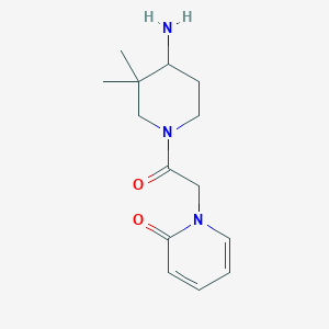 1-[2-(4-Amino-3,3-dimethylpiperidin-1-yl)-2-oxoethyl]pyridin-2-one