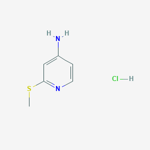molecular formula C6H9ClN2S B1653884 2-(Methylsulfanyl)pyridin-4-amine hydrochloride CAS No. 2031261-19-3