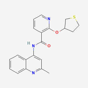 molecular formula C20H19N3O2S B1653898 N-(2-甲基喹啉-4-基)-2-((四氢噻吩-3-基)氧基)烟酰胺 CAS No. 2034621-69-5