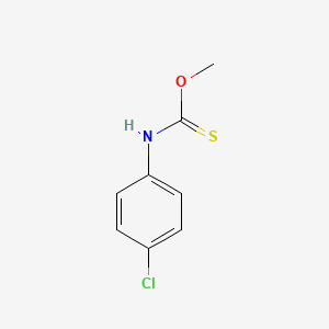 molecular formula C8H8ClNOS B1653902 O-Methyl (4-chlorophenyl)carbamothioate CAS No. 20399-44-4
