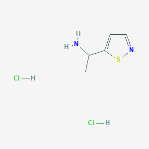molecular formula C5H9ClN2S B1653915 1-(1,2-Thiazol-5-yl)ethan-1-amine dihydrochloride CAS No. 2044901-81-5