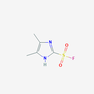 molecular formula C5H7FN2O2S B1653916 4,5-Dimethyl-1H-imidazole-2-sulfonyl fluoride CAS No. 2044902-11-4
