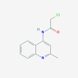 molecular formula C12H11ClN2O B1653917 2-Chloro-N-(2-methylquinolin-4-yl)acetamide CAS No. 204587-07-5