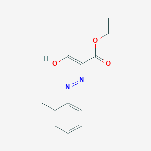 Butanoic acid, 2-[(2-methylphenyl)hydrazono]-3-oxo-, ethyl ester