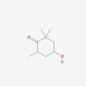 molecular formula C9H16O2 B1653925 4-Hydroxy-2,2,6-trimethylcyclohexanone CAS No. 20548-02-1