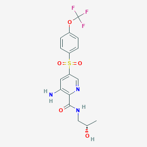 molecular formula C16H16F3N3O5S B1653926 Unii-W94ID4MZ81 CAS No. 2055015-61-5