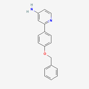 molecular formula C18H16N2O B1653929 2-[4-(Benzyloxy)phenyl]pyridin-4-amine CAS No. 2055119-22-5