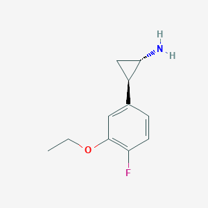 (1S,2R)-2-(3-Ethoxy-4-fluorophenyl)cyclopropan-1-amine