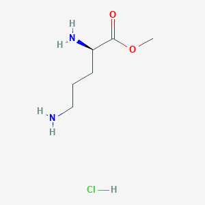 molecular formula C6H15ClN2O2 B1653940 Methyl (2R)-2,5-diaminopentanoate hydrochloride CAS No. 205598-55-6
