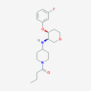 1,5-anhydro-4-[(1-butyrylpiperidin-4-yl)amino]-2,4-dideoxy-3-O-(3-fluorophenyl)-D-erythro-pentitol