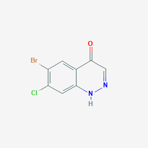 6-Bromo-7-chloro-cinnolin-4-ol