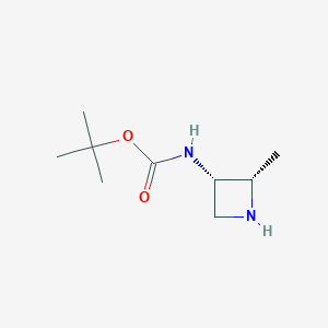 tert-butyl N-(2-methylazetidin-3-yl)carbamate,cis-