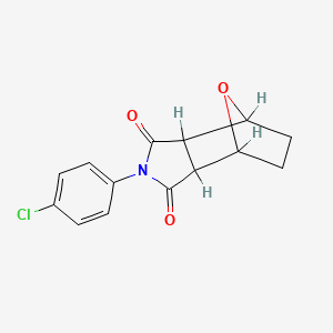 molecular formula C14H12ClNO3 B1653958 2-(4-Chlorophenyl)hexahydro-1h-4,7-epoxyisoindole-1,3(2h)-dione CAS No. 20711-86-8