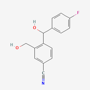 4-[(4-Fluorophenyl)hydroxymethyl]-3-(hydroxymethyl)benzenecarbonitrile